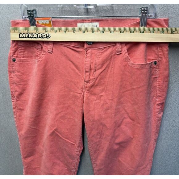 Old Navy Women's Sz 14 Coral Pink Rockstar Super Skinny Stretch Corduroy Pants - Picture 5 of 9